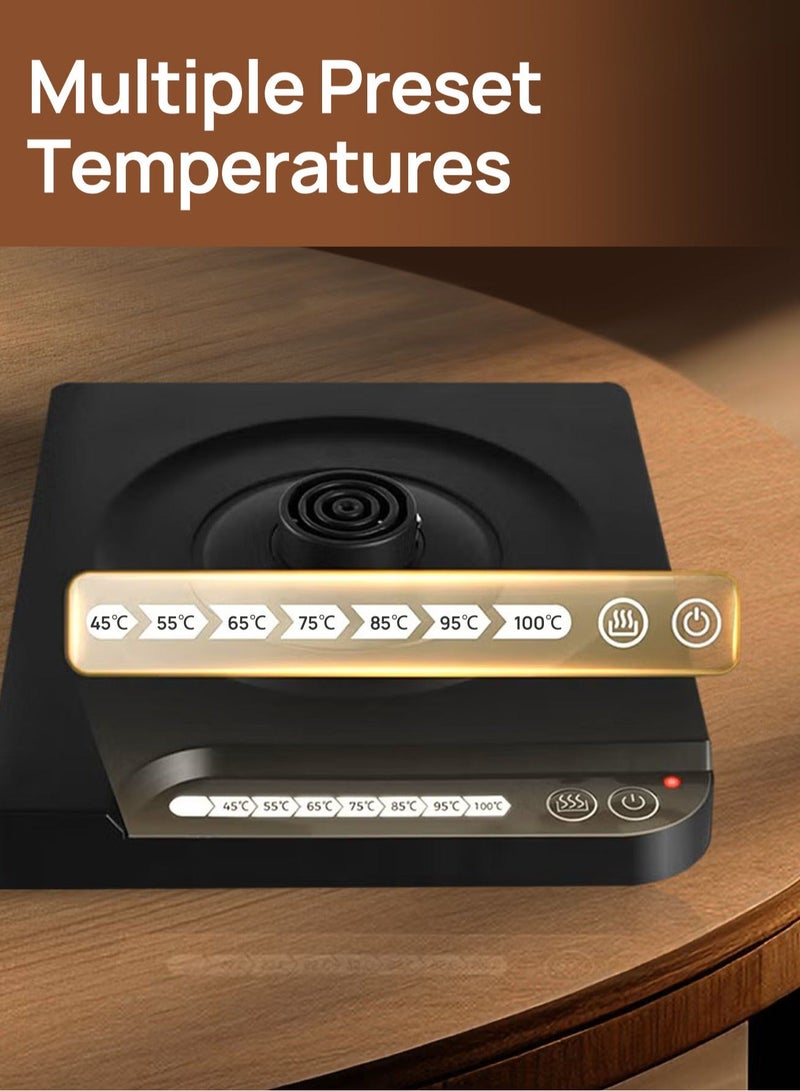 دي اس بي غلاية كهربائية ذات عنق إوزة سعة 1 لتر وقوة 1000 وات لتحضير القهوة والشاي، إبريق قهوة وشاي من الفولاذ المقاوم للصدأ 304، غلاية قهوة بدرجة حرارة ثابتة - Image 4